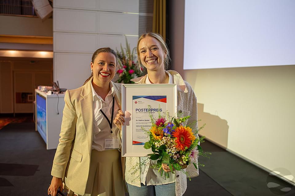 Dr. Kathrin Seidel: Preisträgerin des BEST POSTER AWARD 